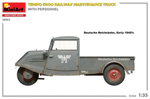 MiniArt 38063 Tempo E400 railway maintenance truck with personnel 1/35 – zdjęcie 6