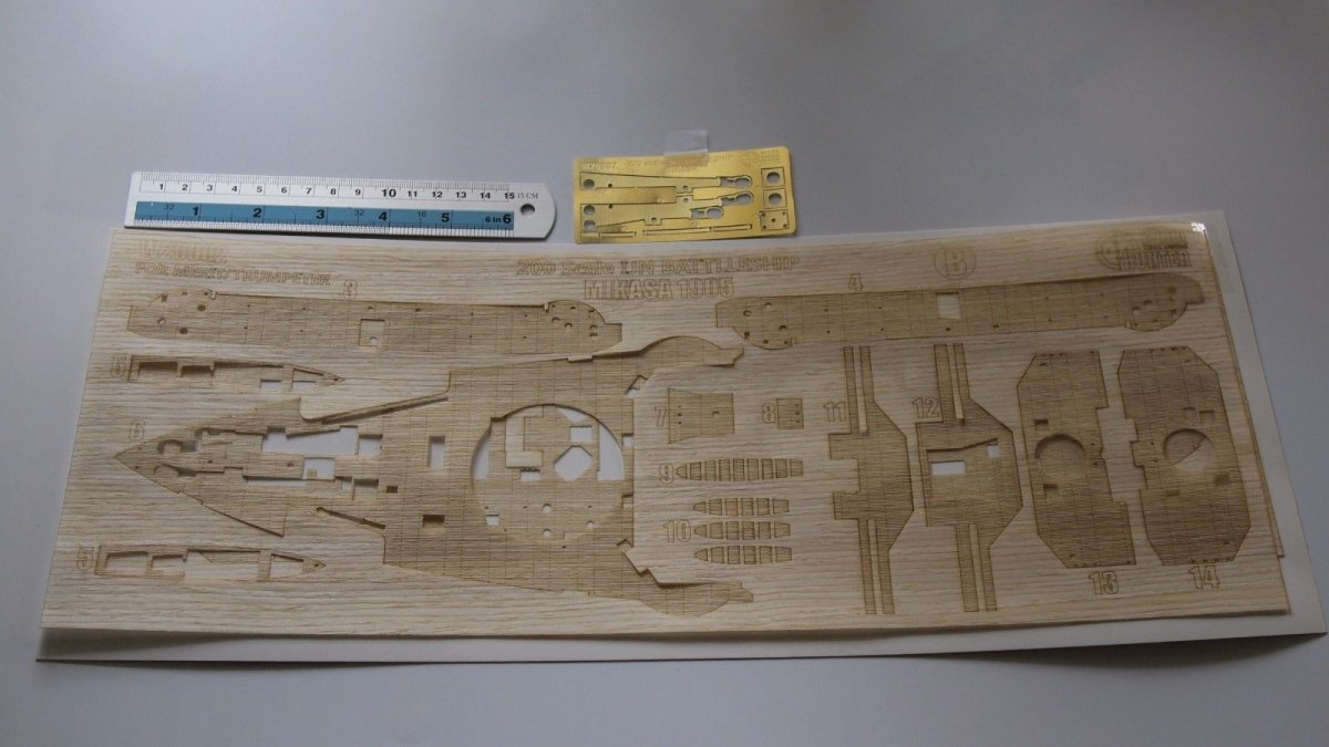 Wood Hunter W20002 IJN MIKASA wooden deck (for TRUMPETER 620004) 1/200 – image 2