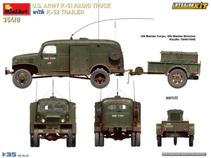 MiniArt 35418 US ARMY K-51 RADIO TRUCK WITH K-52 TRAILER. INTERIOR KIT 1/35 – zdjęcie 16