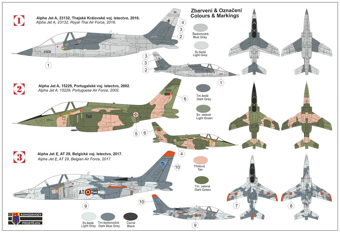 Kovozavody Prostejov KPM0268 Alpha Jet A/E „International“ 1/72 – immagine 2