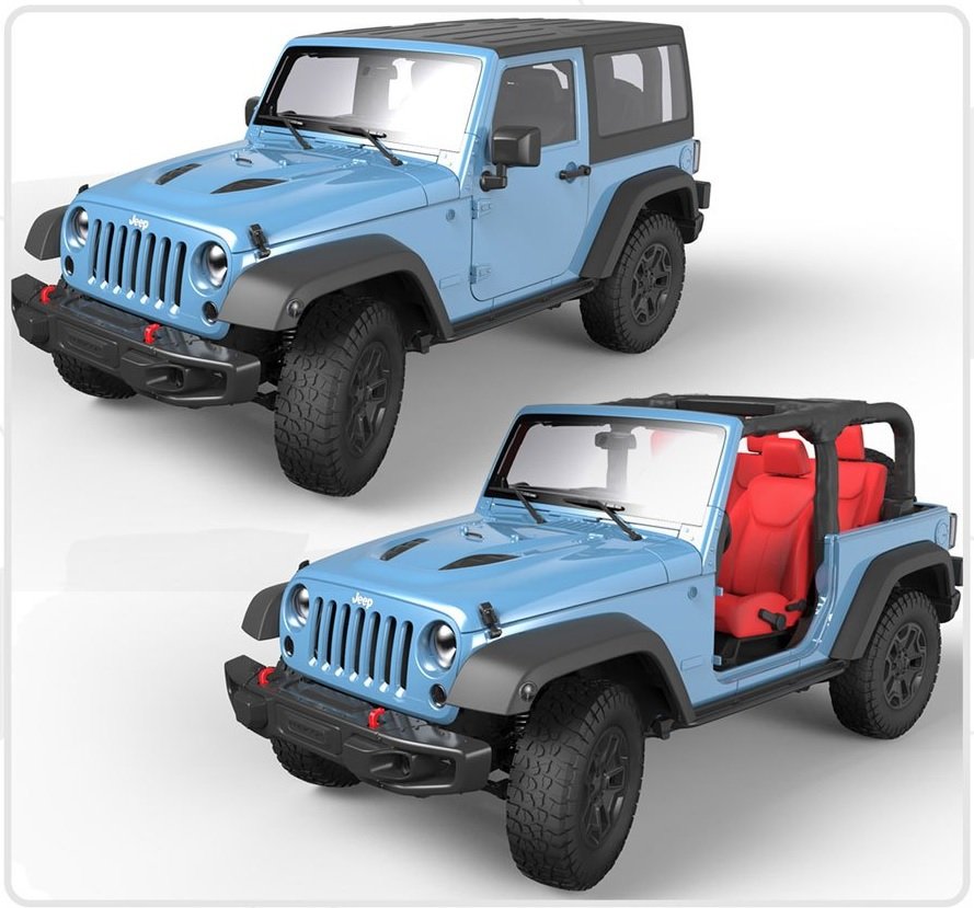 Meng Model CS-003 Jeep Wrangler Rubicon 1/24 – zdjęcie 2