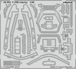 Eduard 49993 F-35B interior 1/48 KITTY HAWK – zdjęcie 2