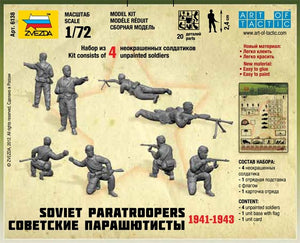 Zvezda 6138 Soviet Paratroopers (1941-1943) Art of Tactic 1/72 – zdjęcie 2