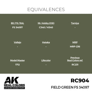 AK Interactive RC904 Field Green FS 34097 17 ml – zdjęcie 3