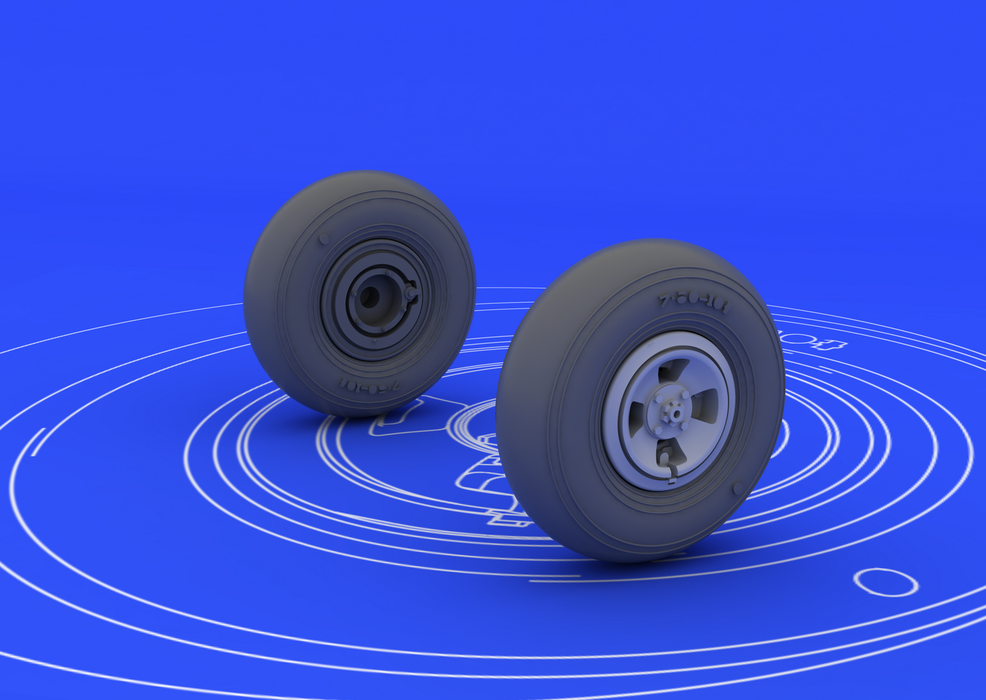 Eduard 648115 Spitfire wheels - 4 spoke 1/48 (EDUARD) – zdjęcie 2