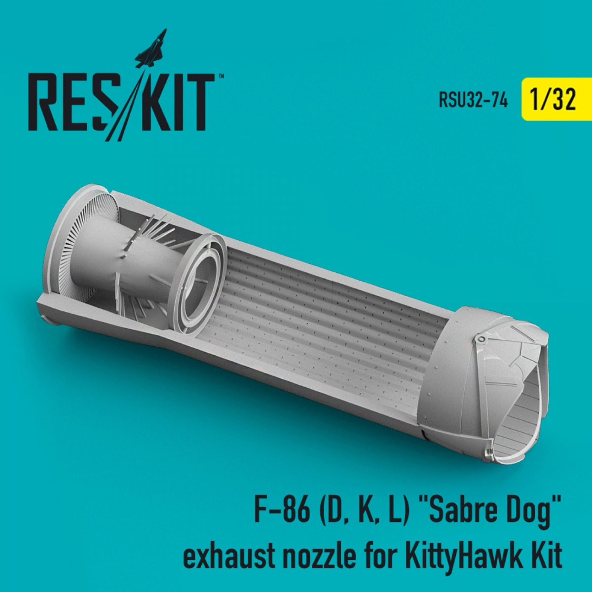 RESKIT RSU32-0074 F-86 (D, K, L) &amp;quot;SABRE DOG&amp;quot; EXHAUST NOZZLE FOR KITTYHAWK KIT 1/32 – zdjęcie 2