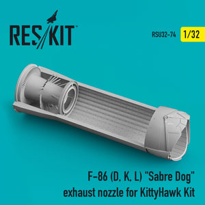 RESKIT RSU32-0074 F-86 (D, K, L) &amp;quot;SABRE DOG&amp;quot; EXHAUST NOZZLE FOR KITTYHAWK KIT 1/32 – zdjęcie 2