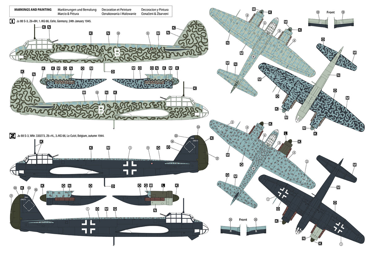 Hobby 2000 72089 Junkers Ju 88 S-3 1/72 – obrázek 2