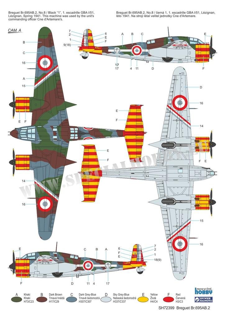 Special Hobby 72399 Breguet Br. 695AB.2 1/72 – immagine 4