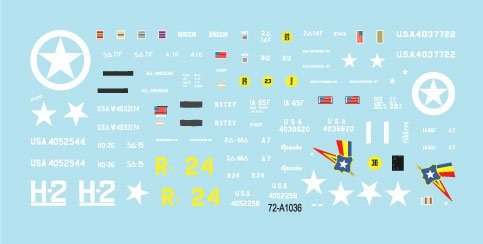Star Decals 72-A1036 US S.P. Howitzers. M7 Priest, M8 HMC and M4 (105mm). 75th-D-Day-Special. Normandy and France in 1944 1/72 – zdjęcie 3