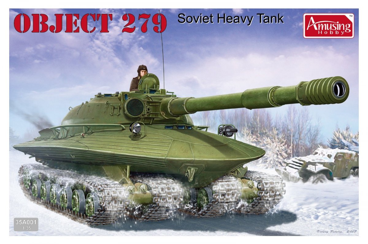 Maquette amusante de char lourd soviétique Object 279 (réf. 35A001) à l'échelle 1/35