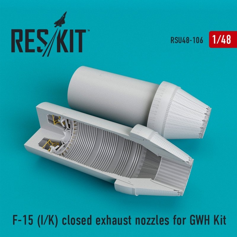 RESKIT RSU48-0106 Buses d'échappement fermées pour F-15I, kit Great Wall Hobby au 1/48