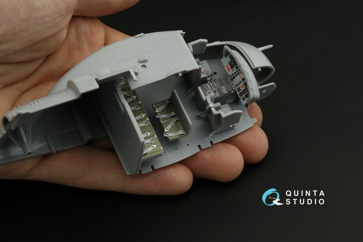 Quinta Studio QD48286 UH-1C 3D-Printed &amp;amp; coloured Interior on decal paper (HobbyBoss) 1/48 – zdjęcie 10