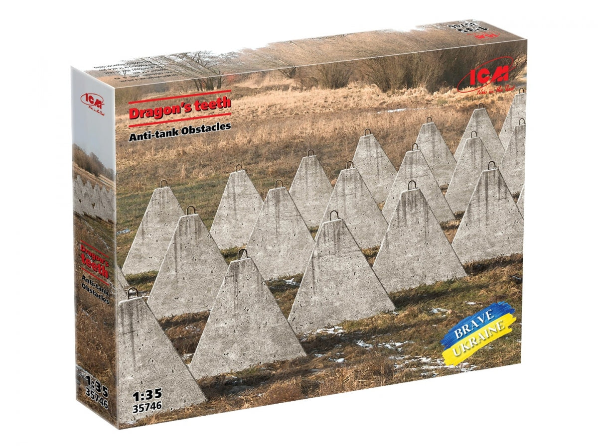 ICM 35746 Dragon’s teeth’. Аnti-tank Obstacles 1/35 – zdjęcie 2