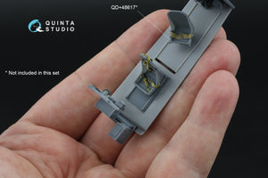 Quinta Studio QD+48618 Fairey Barracuda Observer Station 3D-Printed &amp; coloured Interior on decal paper (Trumpeter) (with 3D-printed resin parts) 1/48