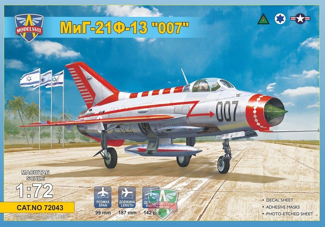 Modelsvit 72043 MiG-21 F-13 "007" 1/72