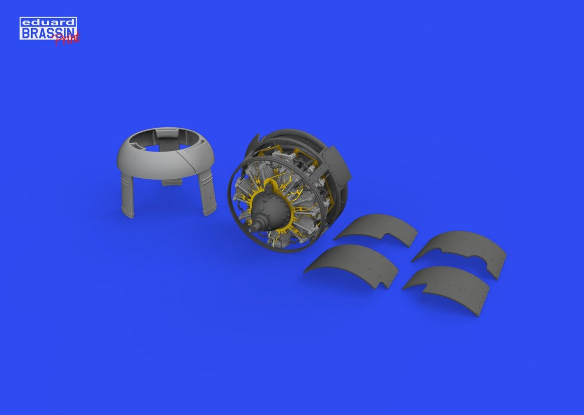 Eduard 648792 F4F-3 engine early PRINT EDUARD 1/48 – zdjęcie 3