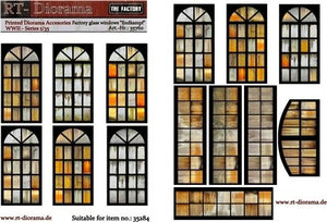RT-Diorama 35760 Printed Accessories: Factory glass windows &amp;quot;Endkampf&amp;quot; 1/35