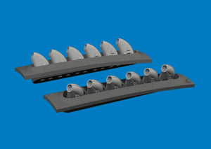 Eduard 6481060 P-40 exhaust stacks rounded PRINT Eduard 1/48 – zdjęcie 2