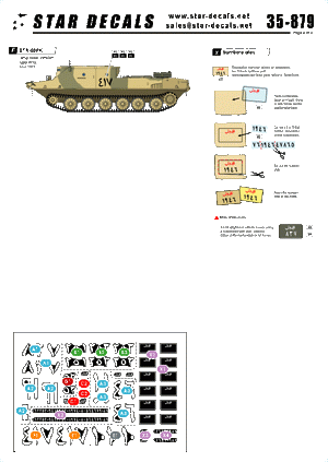 Star Decals 35-879 Egyptian Tanks 3 Yom Kippur War 1/35 – zdjęcie 2