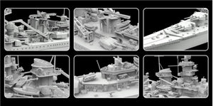 Flyhawk FH1149S German Battleship Gneisenau (Deluxe Edition) 1940 1/700 – zdjęcie 3