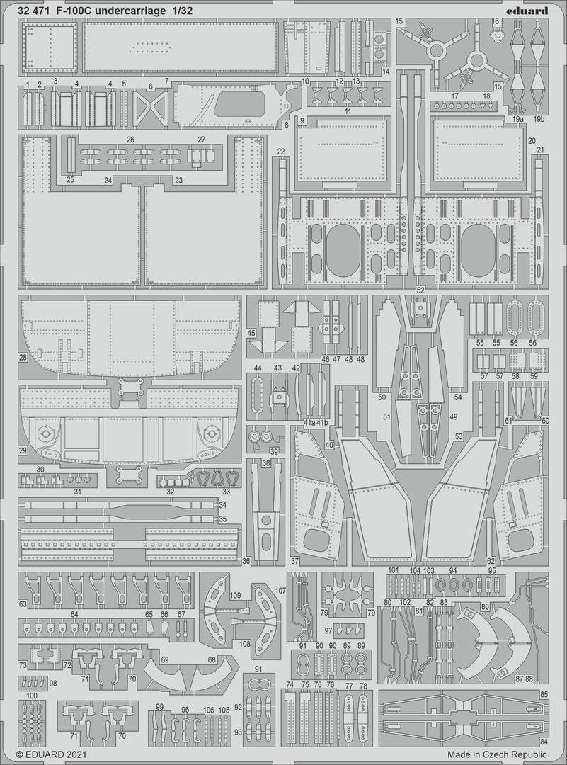 Eduard BIG33137 F-100C PART II TRUMPETER 1/32 – image 3