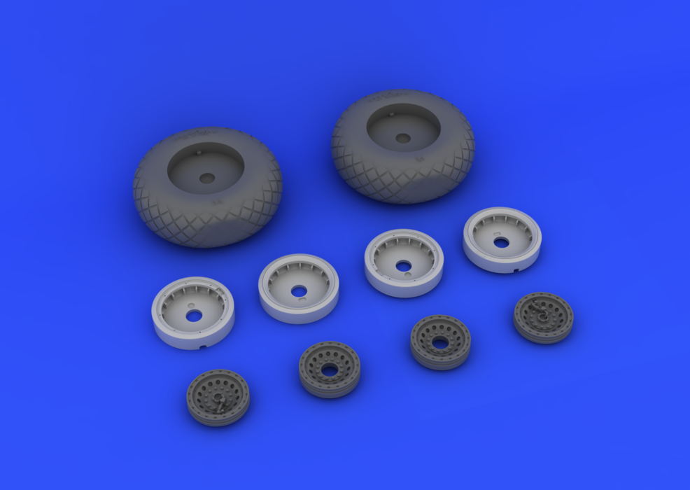 Eduard 632017 B-17 wheels 1/32 (HONG KONG MODELS) – zdjęcie 4