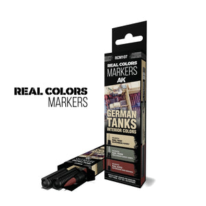 AK Interactive RCM107 GERMAN TANKS INTERIOR COLORS – RC MARKERS SET RCM014 RCM016 RCM019 – zdjęcie 2