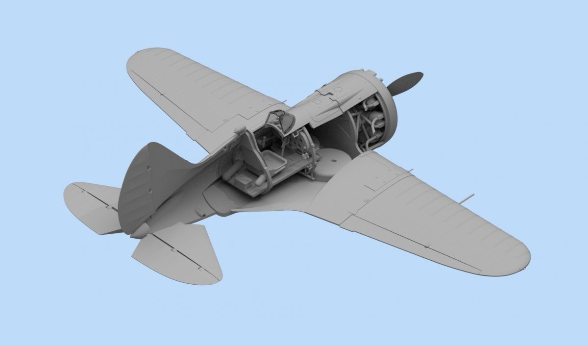 ICM 48097 I-16 type 24, WWII Soviet Fighter 1/48 – image 3