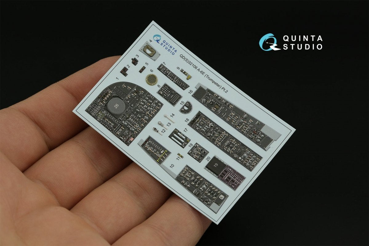 Quinta Studio QD32106 A-6E Intruder 3D-Printed &amp;amp; coloured Interior on decal paper (Trumpeter) 1/32 – zdjęcie 4
