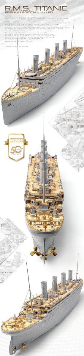 Academy 14226 RMS Titanic Premium Edition with LED Units 1/400 – image 2