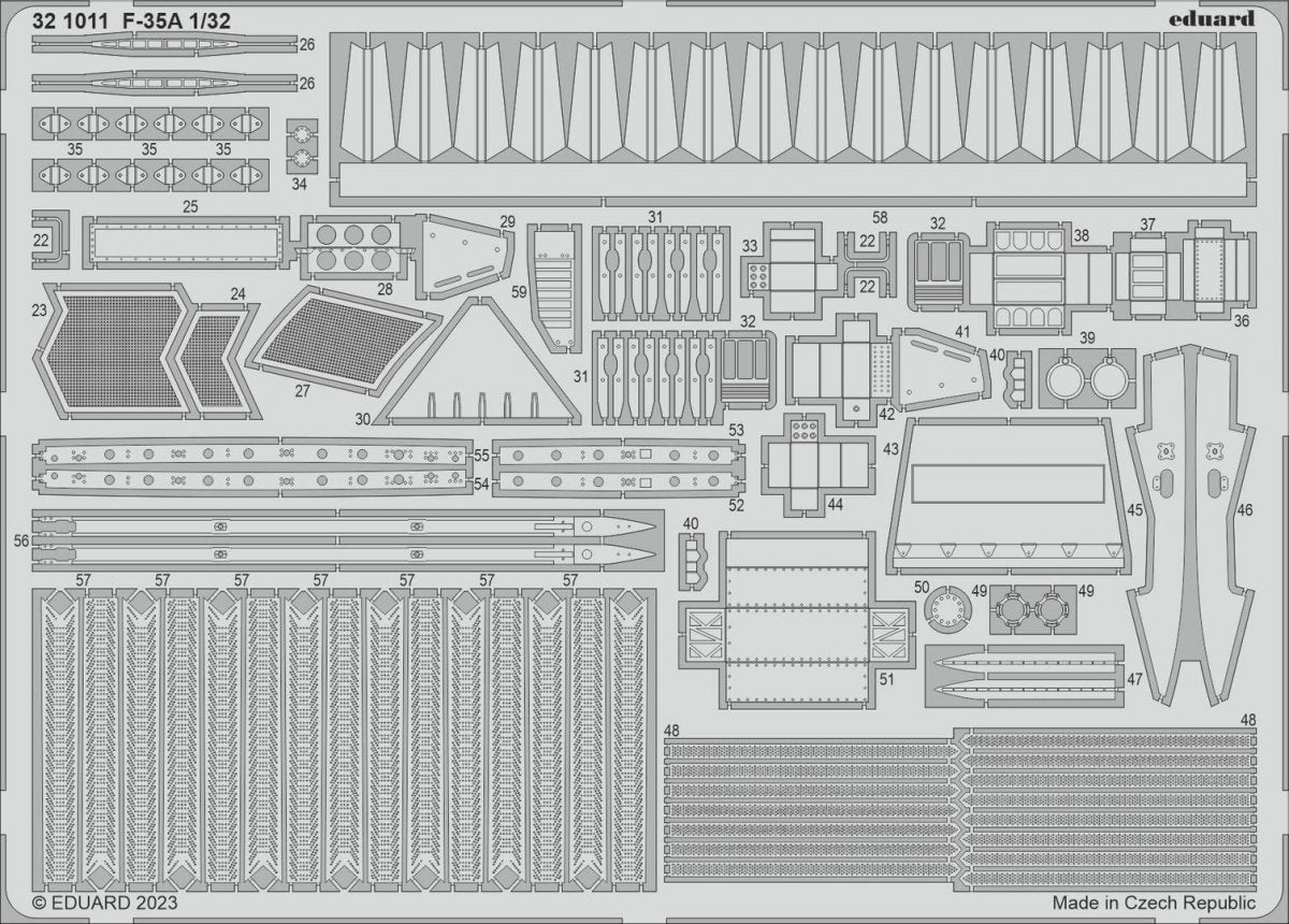 Eduard 321011 F-35A TRUMPETER 1/32 – image 2