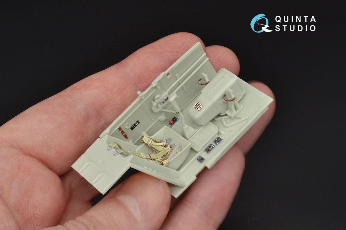 Quinta Studio QD32029 Bf 109G-6 3D-Printed &amp;amp; colored Interior on decal paper (for Revell kit) 1/32 – image 9