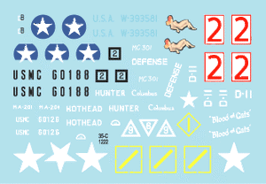 Star Decals 35-C1222 M3, M3A1, M3A1 Satan and M5A1 Stuart. US Marine Corps 1/35 – image 2