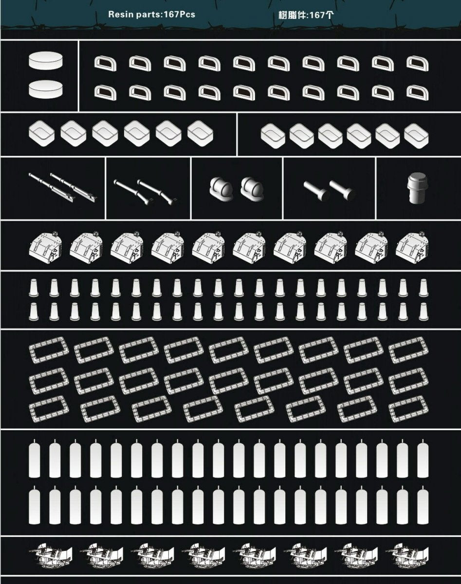 Flyhawk FH350125 USS Alabama BB-60 (for Trumpeter 05307) 1/350 – image 4