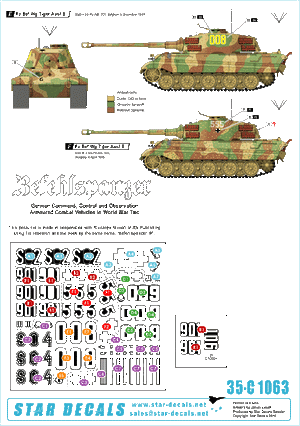 Star Decals 35-C1063 Befehlspanzer # 7 1/35 – imagen 2