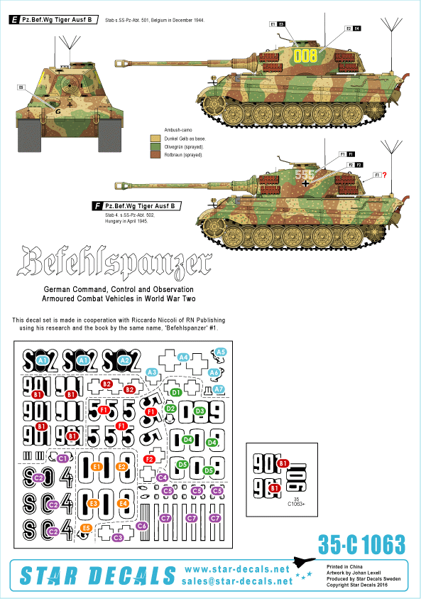 Star Decals 35-C1063 Befehlspanzer # 7 1/35 – imagen 2