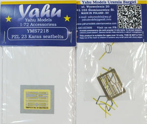 Yahu YMS7218 PZL P.23 / P.42 / P.43 seatblt. IBG / Heller / Plastyk 1/72