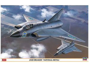 Hasegawa 07434 J35D Draken &amp;#39;Natural Metal&amp;#39; 1/48