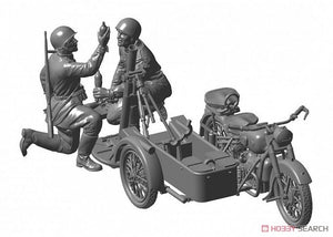Zvezda 3651 Soviet Motorcycle M-72 with Mortar 1/35 – zdjęcie 7