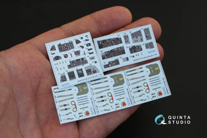 Quinta Studio QD48130 F-4D early 3D-Printed &amp;amp; coloured Interior on decal paper (for ZM SWS kit) 1/48 – zdjęcie 2