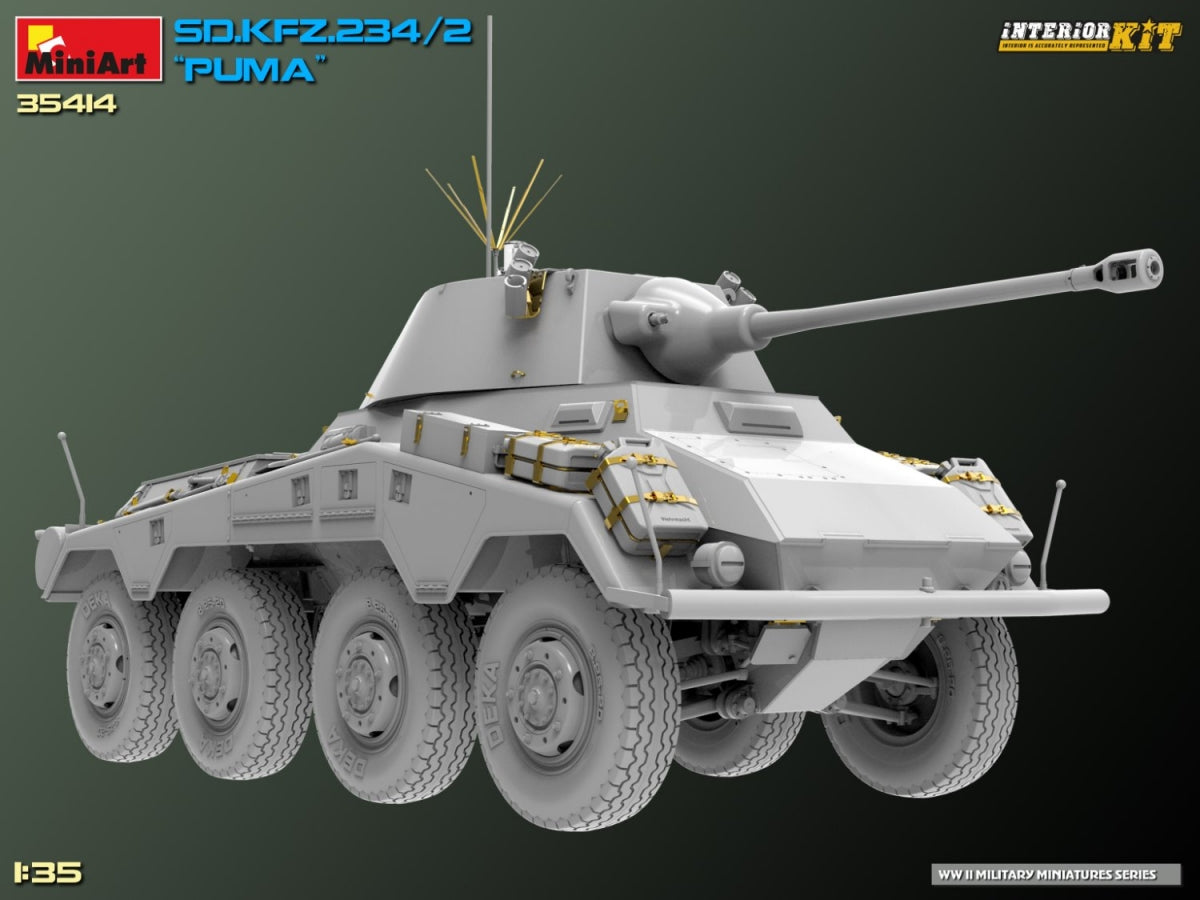 MiniArt 35414 Sd.Kfz. 234/2 PUMA. INTERIOR KIT 1/35 – zdjęcie 10