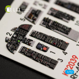KELIK K72039 RF-4C &amp;quot;PHANTOM II&amp;quot; INTERIOR 3D DECALS FOR HASEGAWA KIT 1/72 – zdjęcie 4