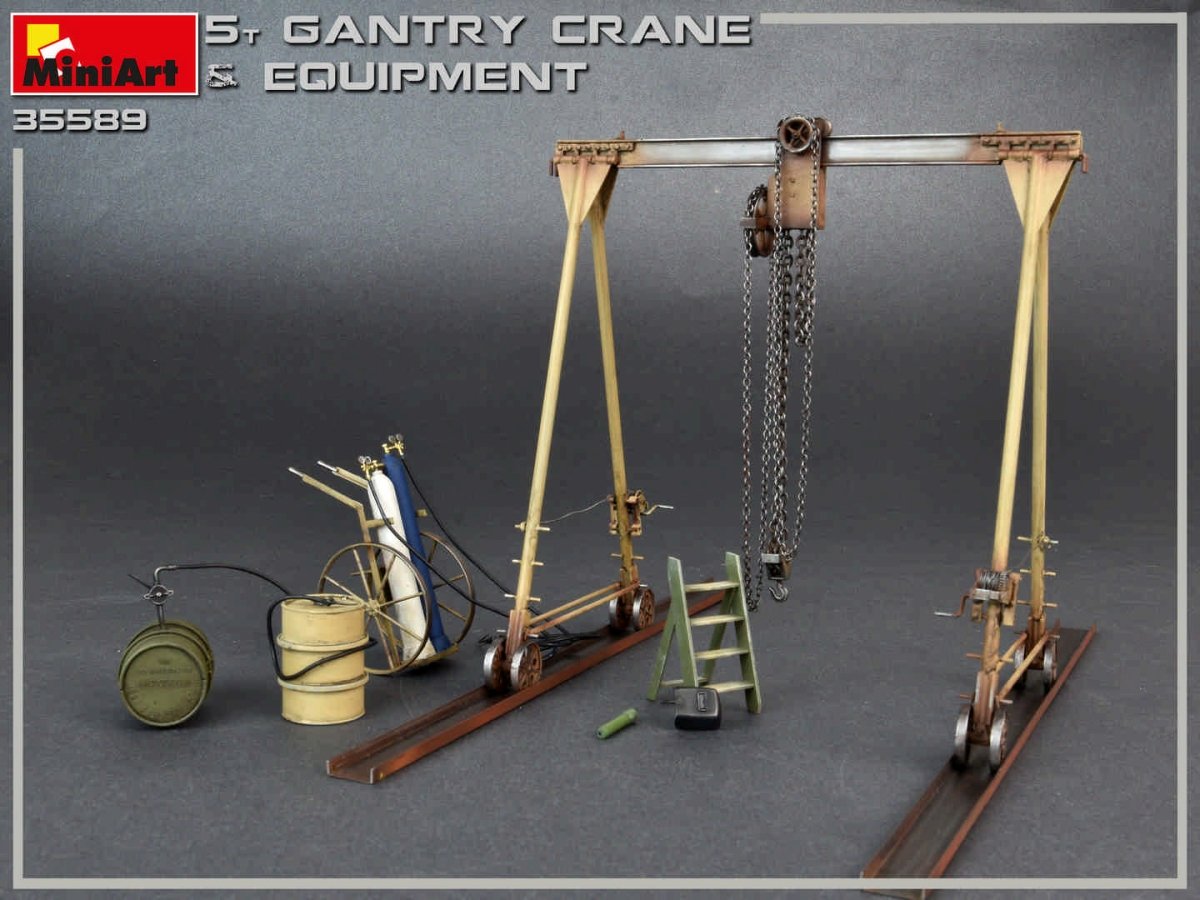 MiniArt 35589 5 TON GANTRY CRANE &amp;amp; EQUIPMENT 1/35 – image 5