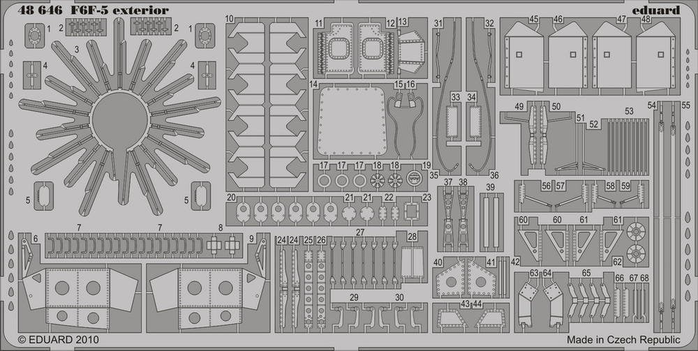 Eduard 48646 F6F-5 exterior 1/48 Hobby Boss