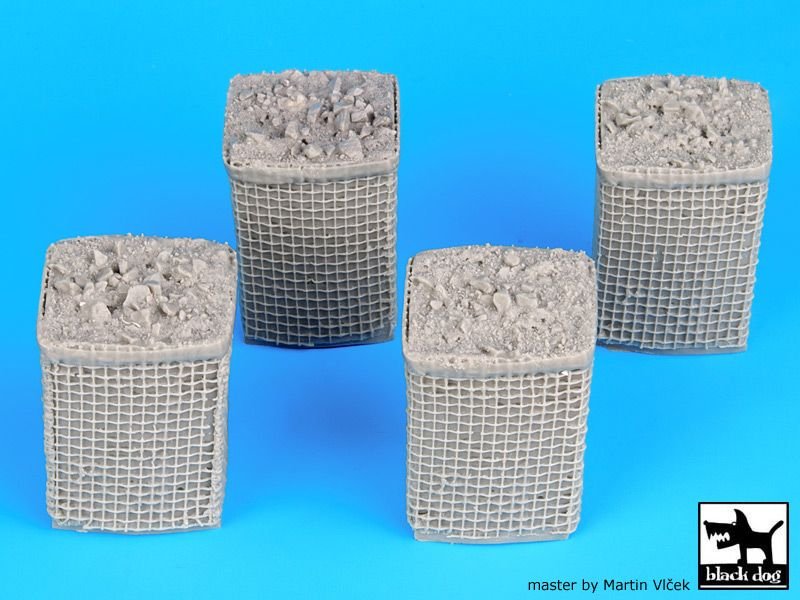 Black Dog D35016 Sandbag armored wall 2 1/35 – zdjęcie 2