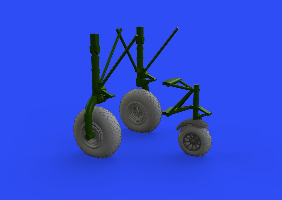 Eduard 632149 B-24 wheels (9spoke front wheel) 1/32 HOBBY BOSS