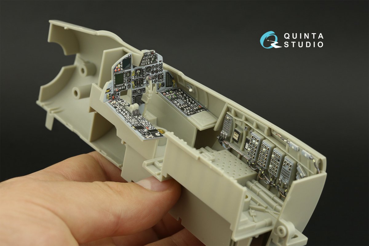 Quinta Studio QD32157 F-15C Late/F-15J late 3D-Printed &amp;amp; colored Interior on decal paper (Tamiya) 1/32 – image 10