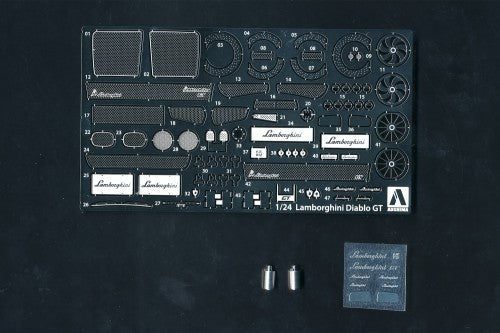 Aoshima 05900 Lamborghini Diablo Common Detail-Up Parts 1/24 – zdjęcie 3