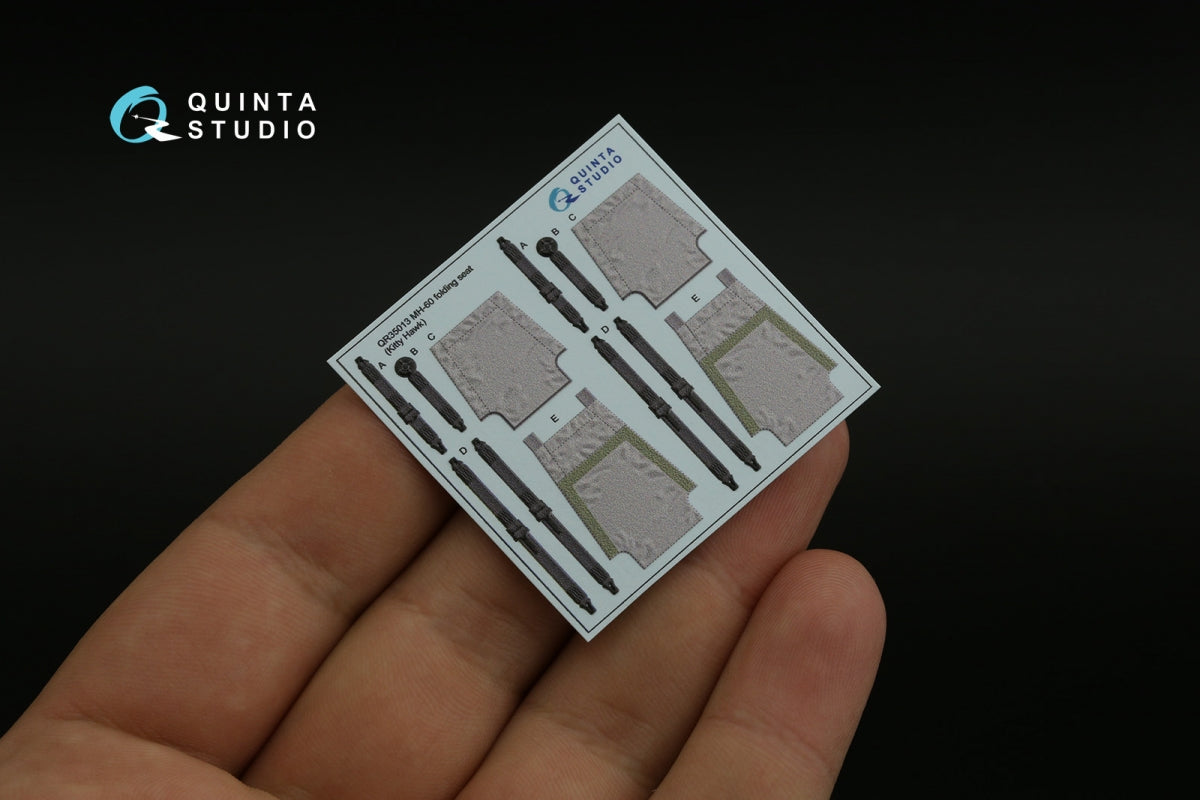 Quinta Studio QR35013 H-60 Family folding seats (KittyHawk), 2 pcs 1/35 – zdjęcie 3